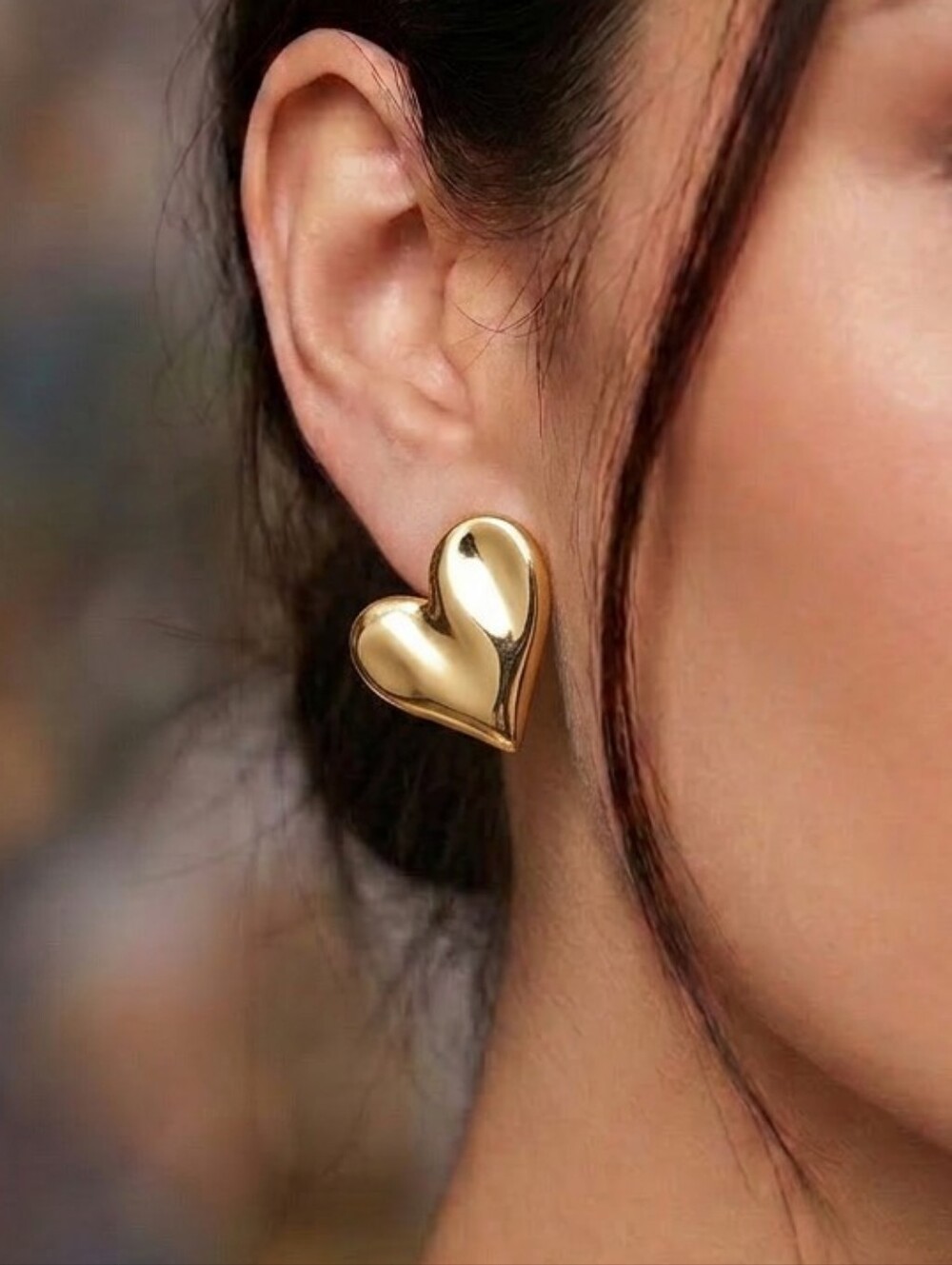 A New Day Bold Heart Stud Earrings - Elegant Women's Jewelry